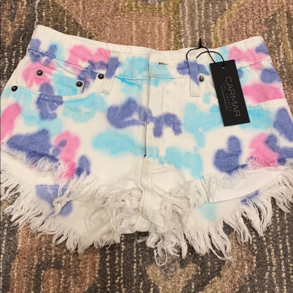 Carmar Denim tie-dye jeans shorts